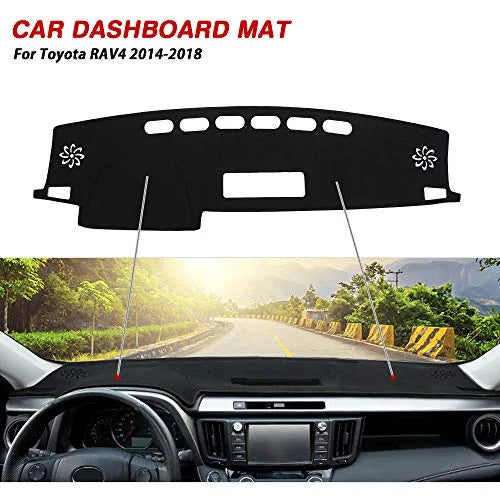 Cover Dashboard No Mat Cartist 2013-2018 Mat Sunshade Protector Suede Nonslip RAV4 Dash Glare Dash Toyota for