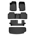 Smartliner for Mat Fit Jeep SA0568-B0568-C0568-E0568 & Liner Liner Row Behind 3 Cargo the Cherokee Set 3rd Custom 2021-2023 climate Floor Black Row Grand Black L, All