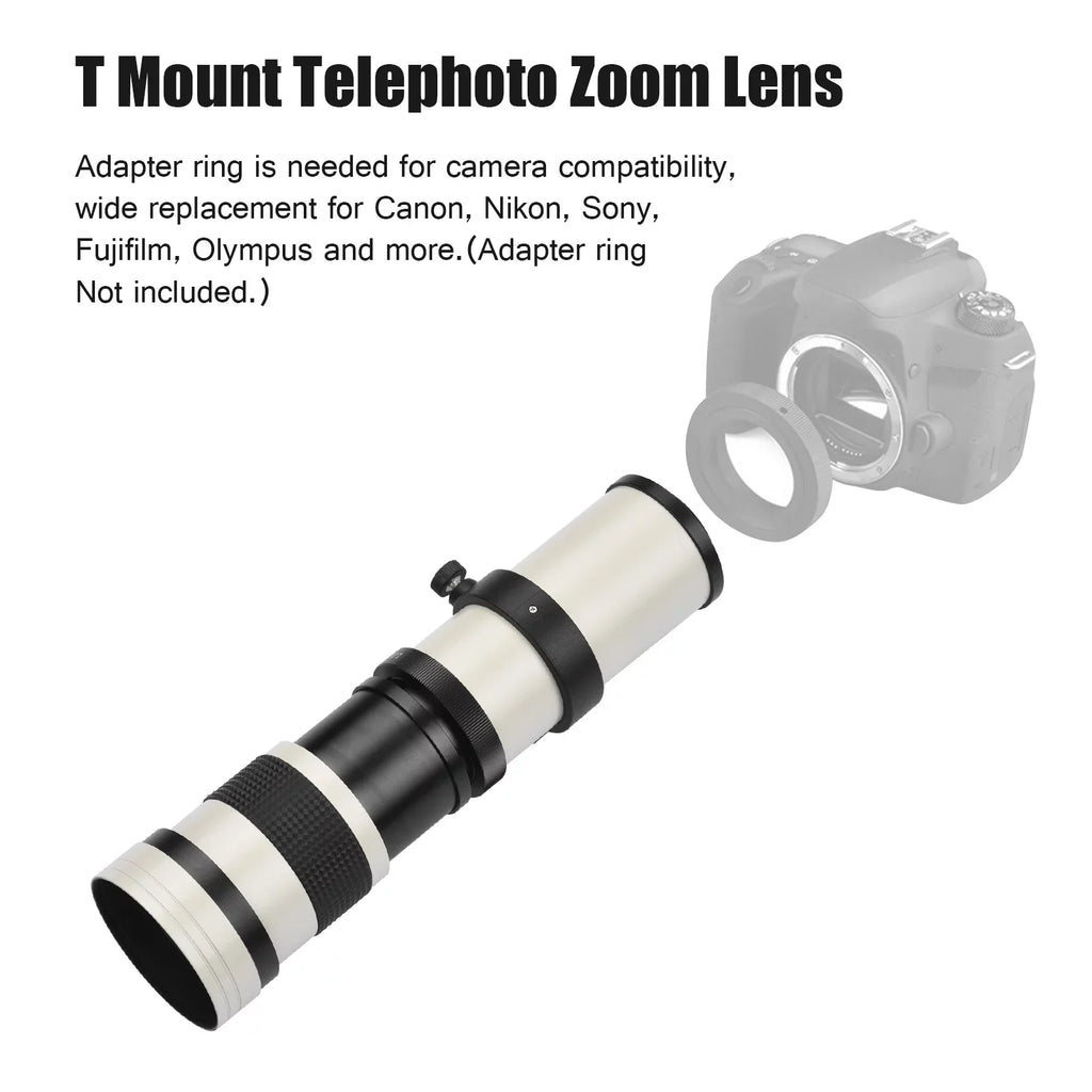 for Pristin F8.3-16 with 420-800mm Nikon Thread T Universal Telephoto Replacement Zoom Lens 14 Fujifilm Mount Cameras Olympus Super MF
