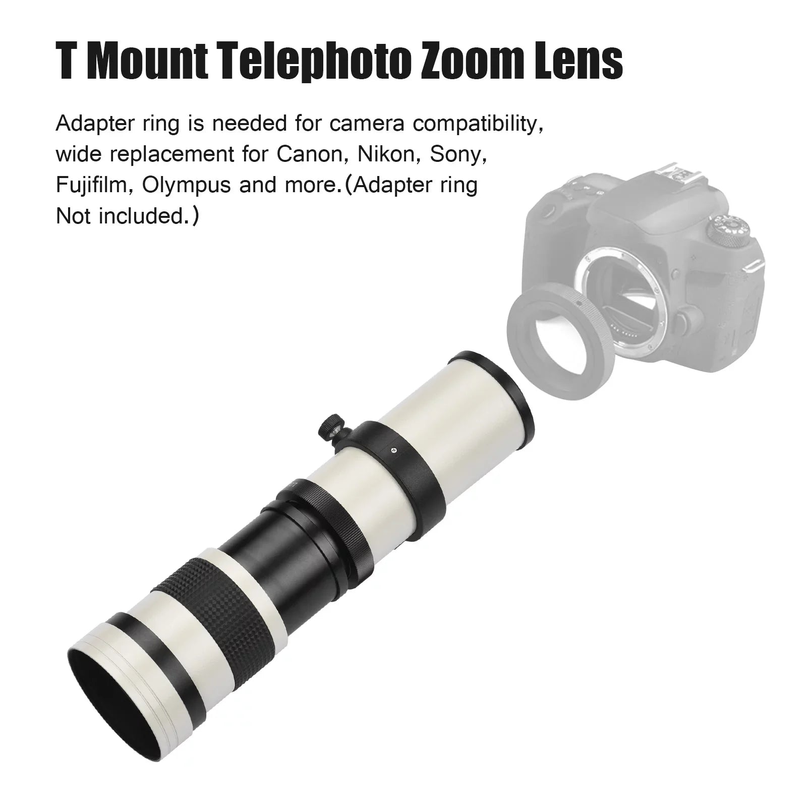 for Pristin F8.3-16 with 420-800mm Nikon Thread T Universal Telephoto Replacement Zoom Lens 14 Fujifilm Mount Cameras Olympus Super MF