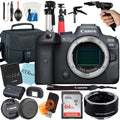'+ with Accessory Canon Digital + Camera 64GB + Mirrorless R6 EF Only) Case SanDisk ZeeTech Mount Adapter EOS (Body