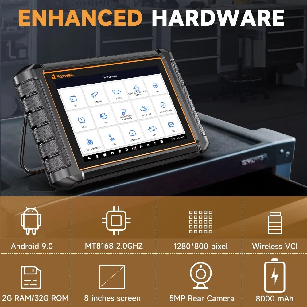 NT909 Control Tool FOXWELL ECU Scan OBD2 Bidirectional TPMS Code Key Scanner Diagnostic Scanner Coding Programmer Reader