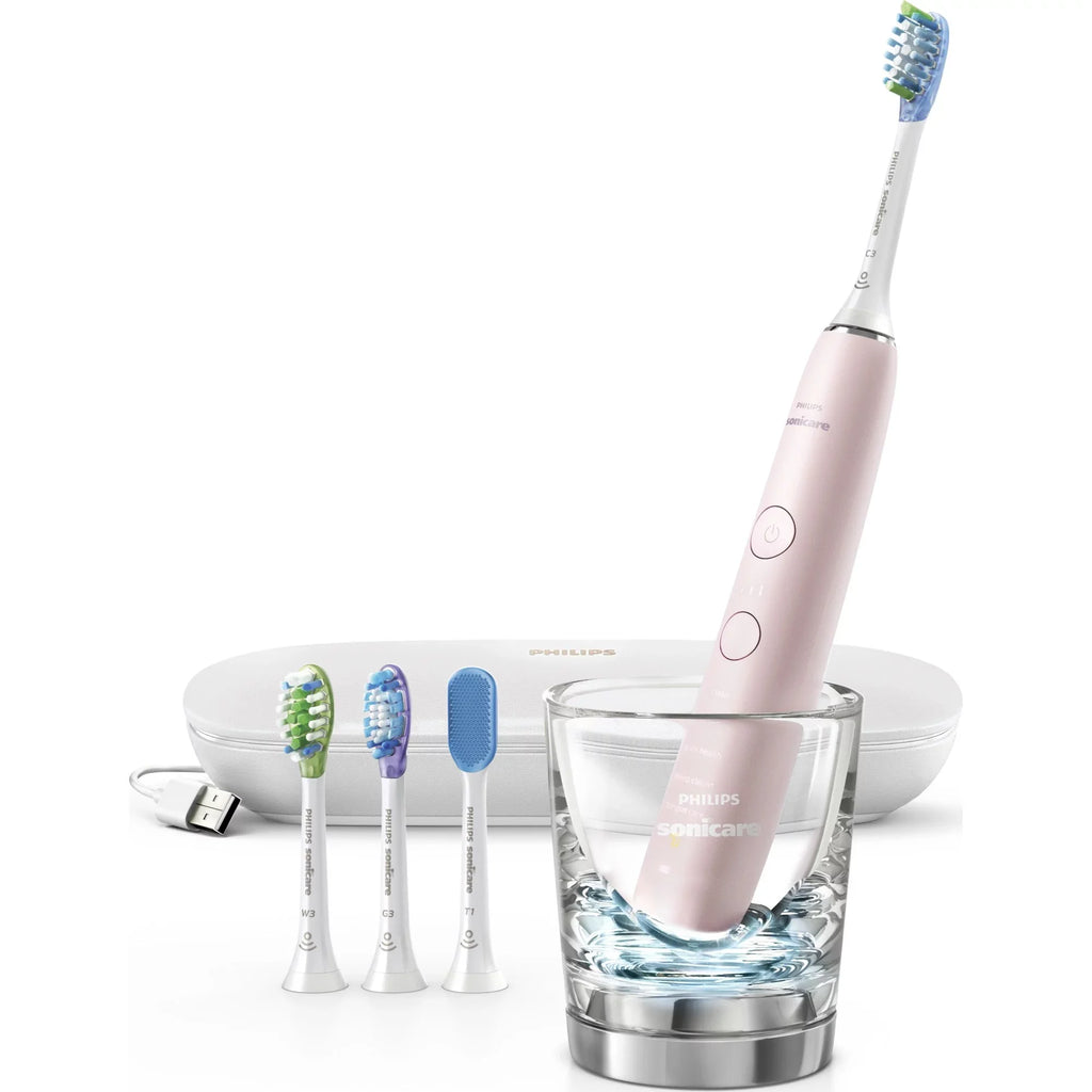 9500 Power DiamondClean Smart Philips Sonicare Electric Pink, Rechargeable Toothbrush, HX9924/21