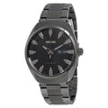 Ion-plated Recraft Black Seiko Men's Black SNKN43 Dial Automatic Watch