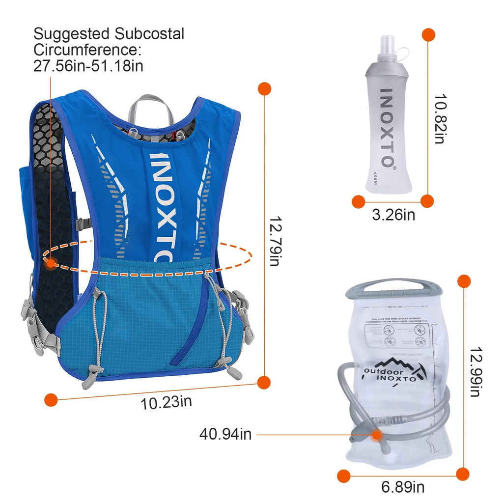 2.4L Backpack, Vest Runing Trail Pack Cycling Vest Bag Bladder liquid iMounTEK Running Running Hydration Marathon Hydration for with liquid Grey Hiking Race