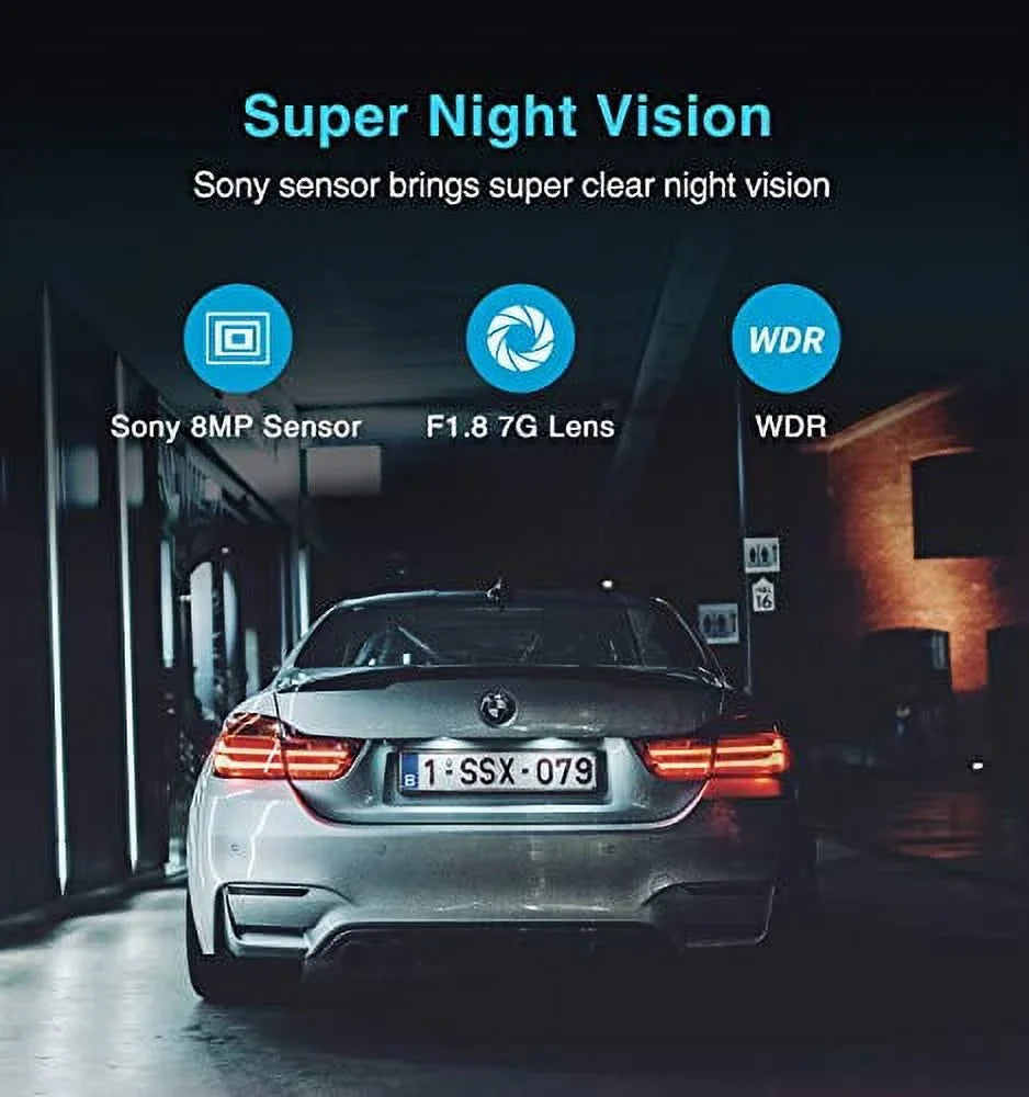 A129 4K Motion Camera Pro Cam Buffered Detection, 8MP WDR, Dash G-Sensor, Parking 4K Ultra HD 3840x2160P GPS VIOFO Mode, Recording Sensor Loop Wi-Fi, Dash