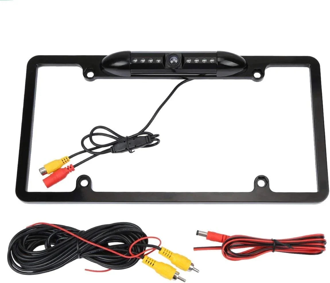 Black Backup Kenwood Waterproof DDX-512 Camera License Rearview Plate for DDX512
