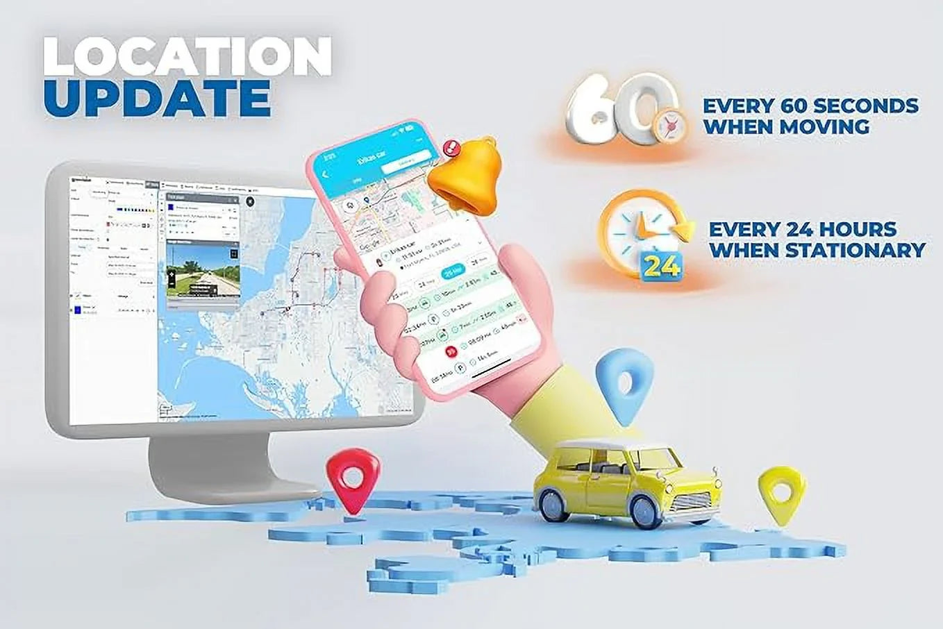 for GPS Long Life. and GPS Devices Vehicles, Month Waterproof Real-Time with LTE Device, Portable Tracking 2 Ready-to-Use Theft Alert Battery Tracker Hidden Magnetic Tracker Tracker, Car