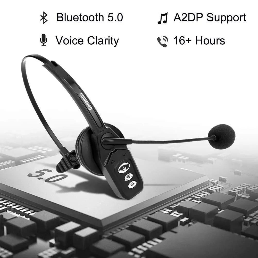 Mic Pro Wireless Engineers Phone for Headset Home Clarity with Business High V5.0, Office-JBT800 Voice Trucker Canceling Bluetooth Headset Noise Cell
