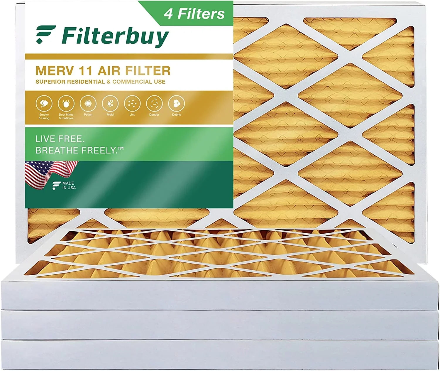 Air 11 20x32x2 Furnace Filterbuy AC (4-Pack) MERV Pleated HVAC Filters