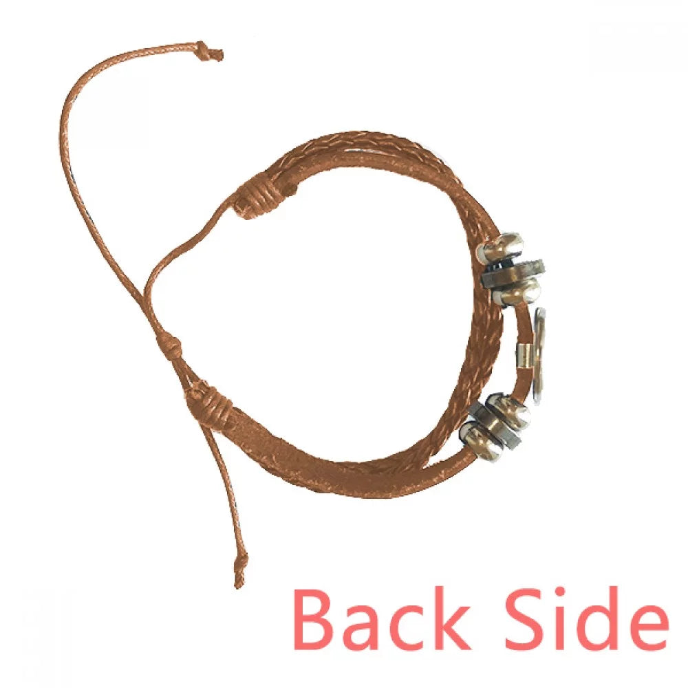 Leather Ornament Colourful Park Wristband Bracelet Facilities Jewelry Pattern Amusement