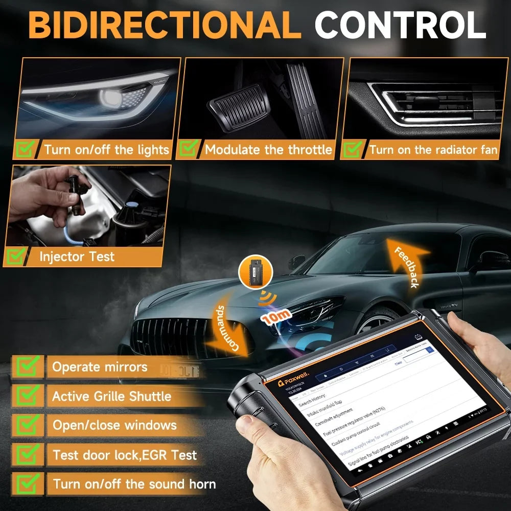 NT909 Control Tool FOXWELL ECU Scan OBD2 Bidirectional TPMS Code Key Scanner Diagnostic Scanner Coding Programmer Reader