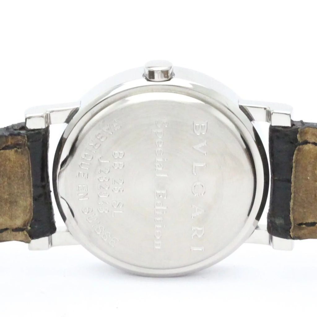Polished BVLGARI-BVLGARI BF558550 BB26SL Quartz Steel Pre-Owned (Good) Ladies BVLGARI Watch
