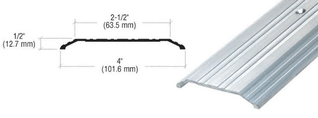 CRL Length Threshold in x Saddle - 4" 185" TH014A185 1/2" Aluminum
