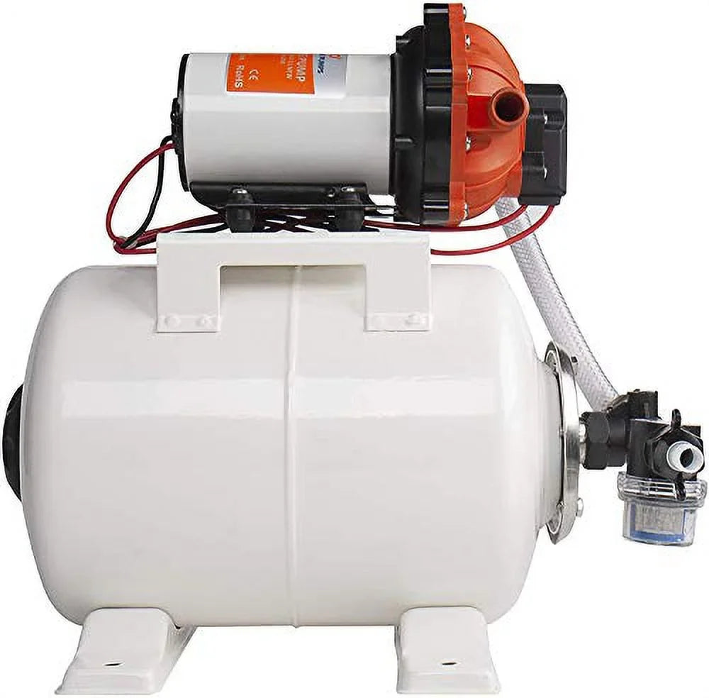 System and 12V, PSI, Tan liquid Gallon SEAFLO Pump 2 5.5 - GPM, Accumulator Tank 60