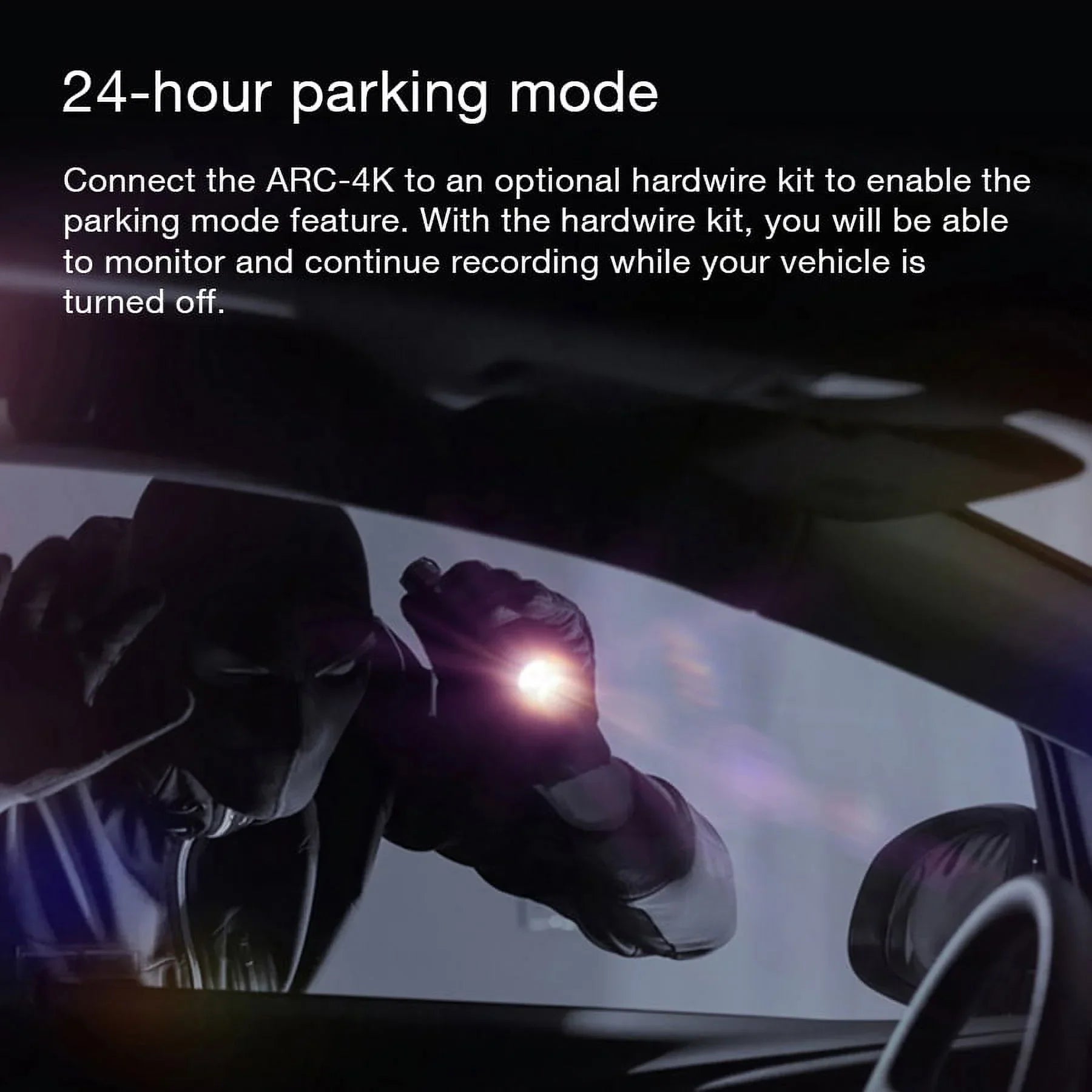 Mode, Rear, Mount GRDIAN Arc4K Rear-View Design Seamless Touchscreen, Magnetic and Camera, Front 10" Parking Mirror Dual-Channel