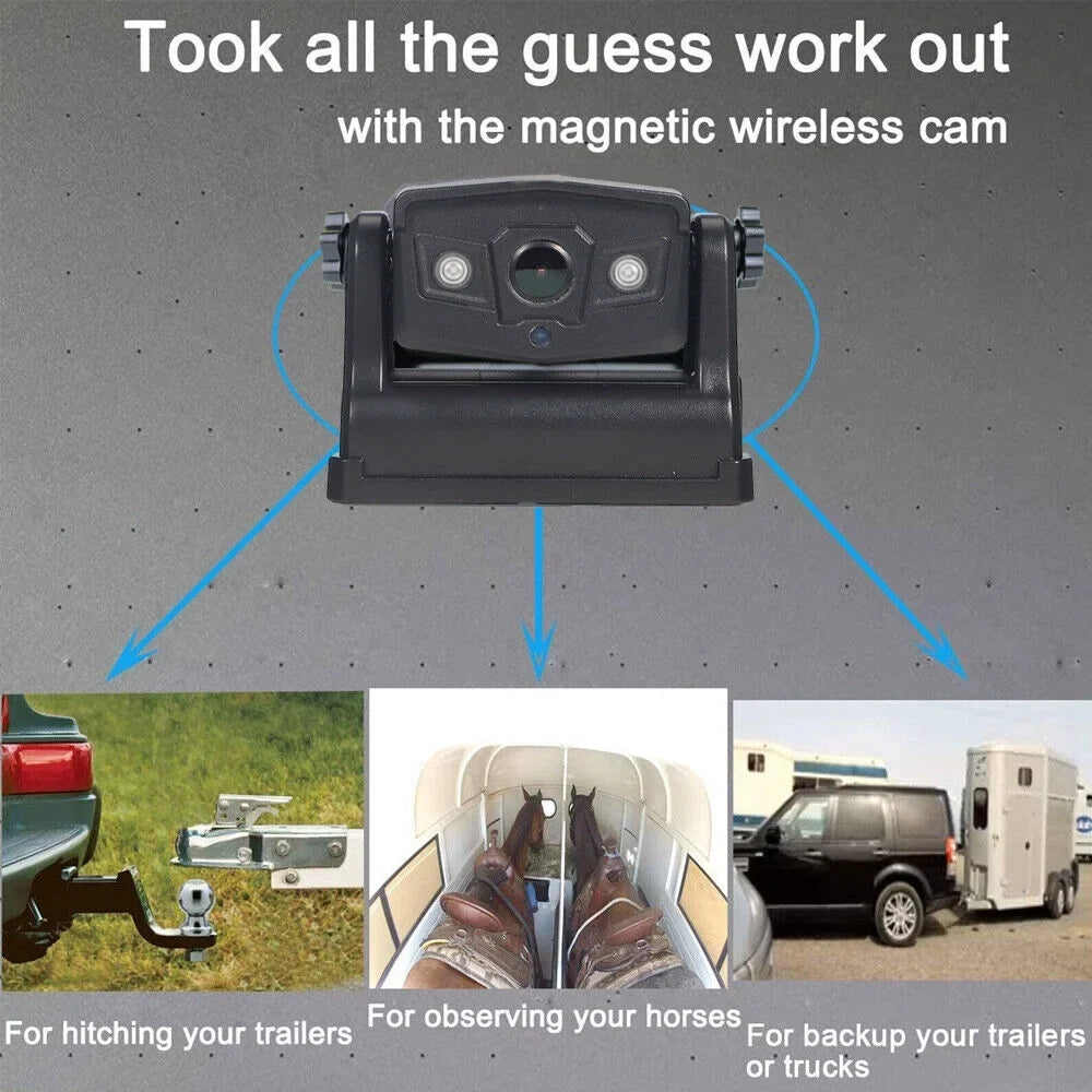 Magnetic Wireless Battery Backup 9600mAh Onemayship Front/Rear Camera View WiFi Camera,