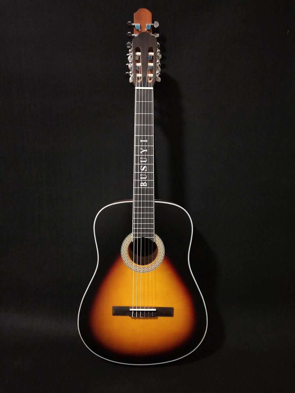 12/6 Sided Double Double Neck, Guitar 2021 Strings Sunset Acoustic PT Busuyi
