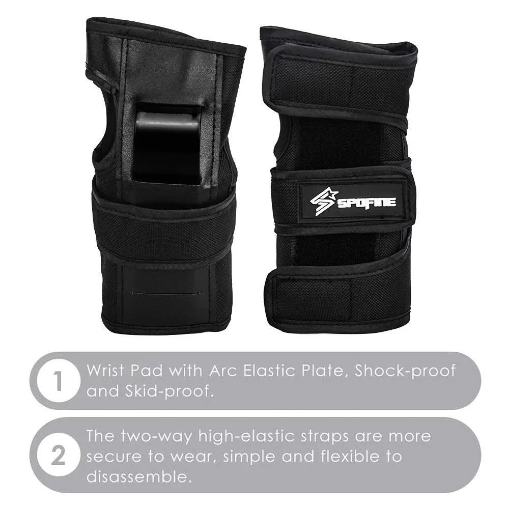 Adjustable Helmet Rollerblade Protective Guards Bike, Skating, Knee Wrist Skateboard, Elbow Set Kids for Spofine for Helmet, Bike Toddler Pads Pads Kids Adult, Kids Gear Cycling, Roller Youth Scooter,