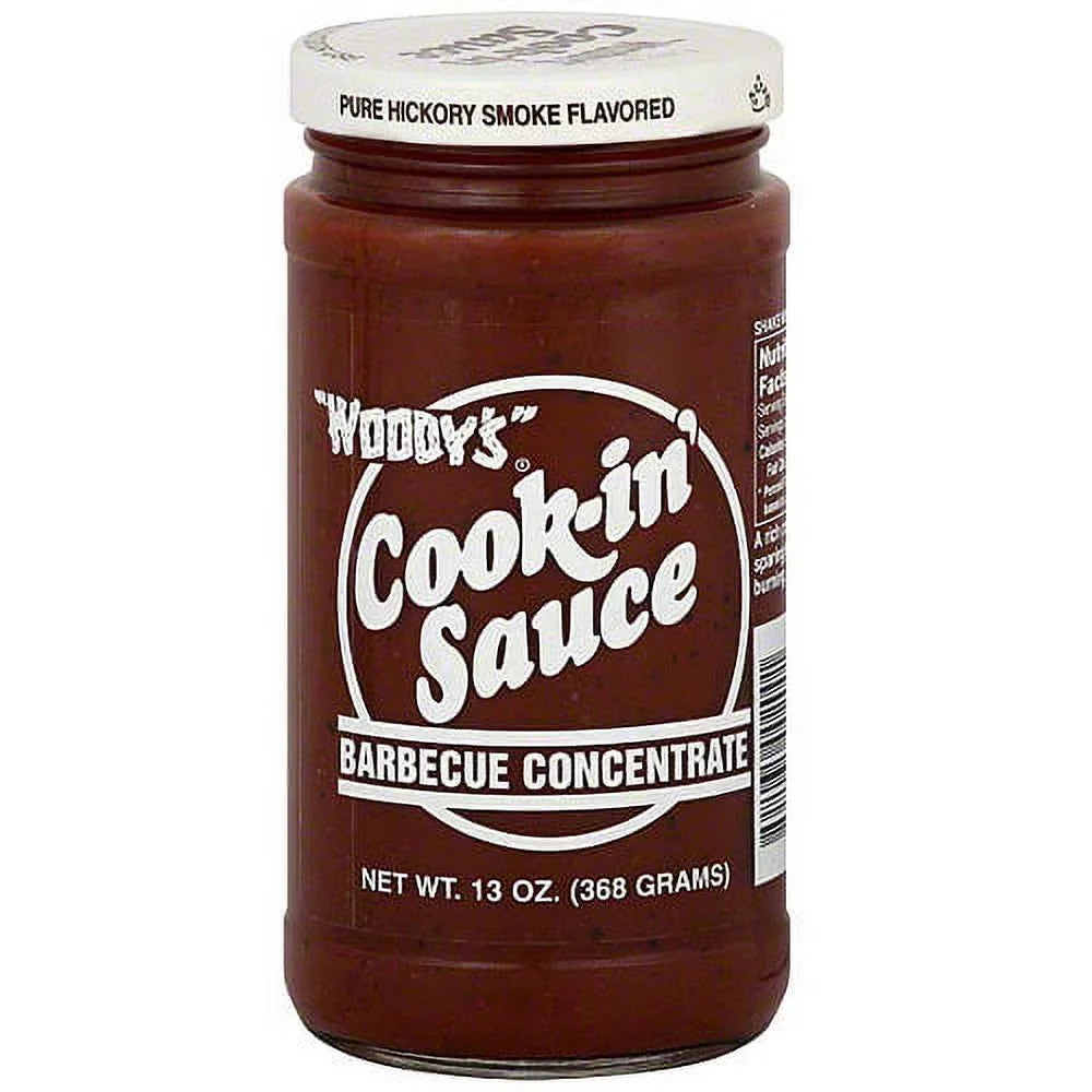of 6) Pure Smoke Woody's oz 13 Hickory Flavor Sauce, (Pack