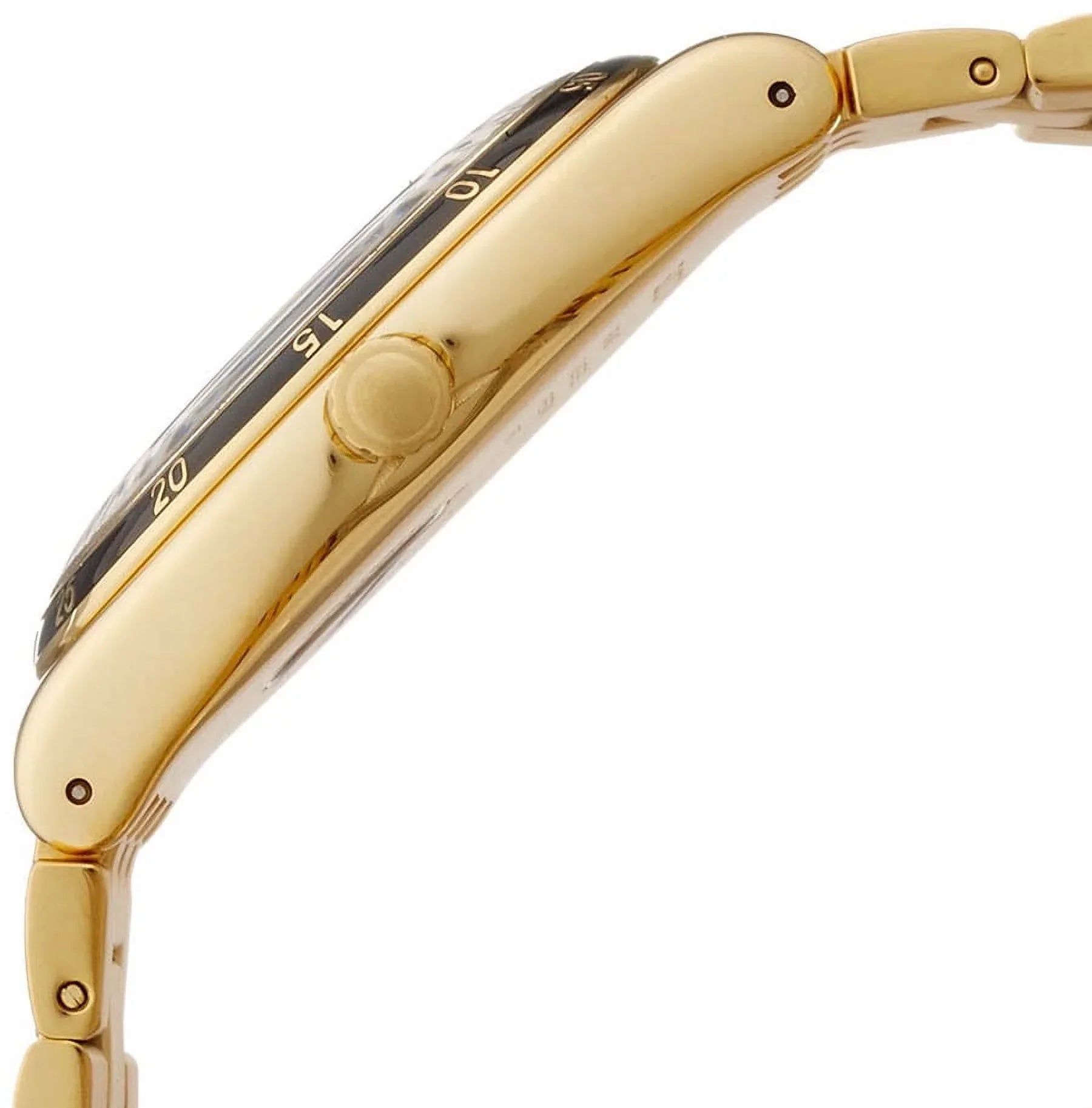 Black Steel Watch Swatch Tone YWG403G Men's Dial Bullet Gold Stainless