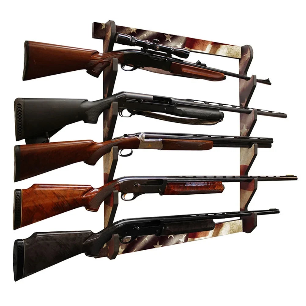 Creek Rack Creations Americana 5 Storage Gun Rush 38-4046 Patriotic Wall Display
