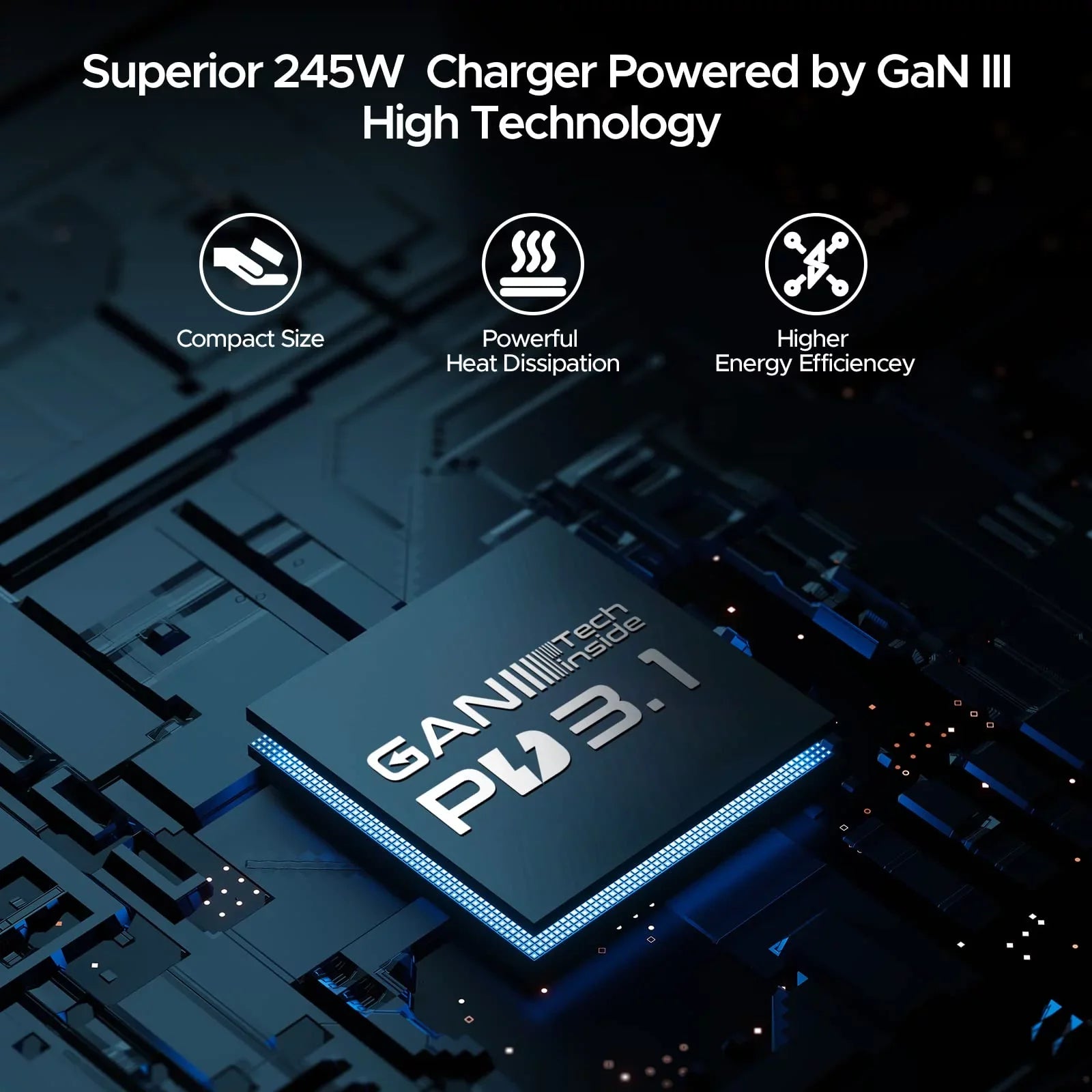 C Galaxy, 4Port Air/ with iPhone, Deck PD C iPad, Power Type Fast Power 3.1 XPS, Steam for USB Pro Charger 245W Adapter Key Station, Charge 16", Macbook 140W GaN