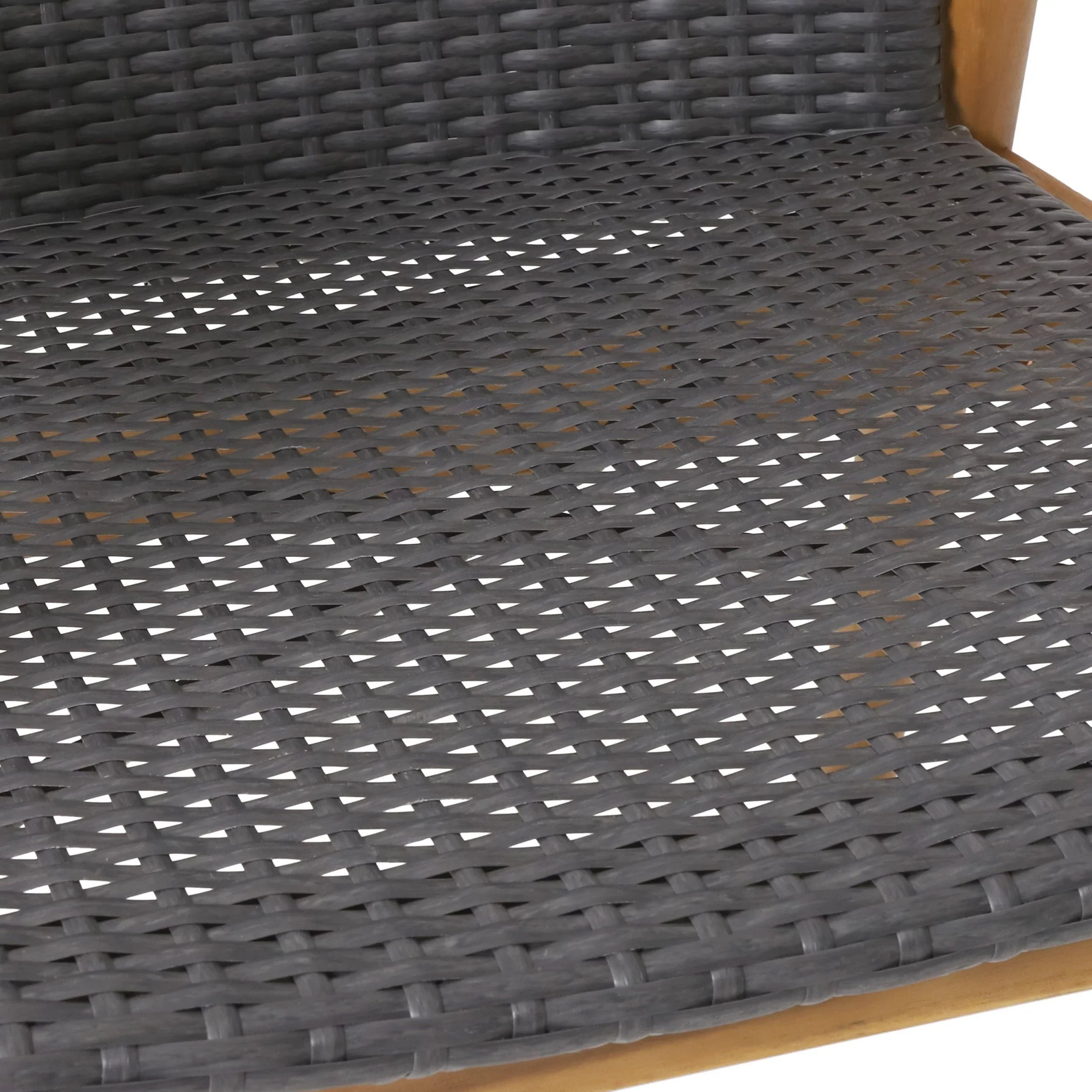 Gray Wicker exterior Acacia Teak and and 4 Wood , Chat Remuda Seater