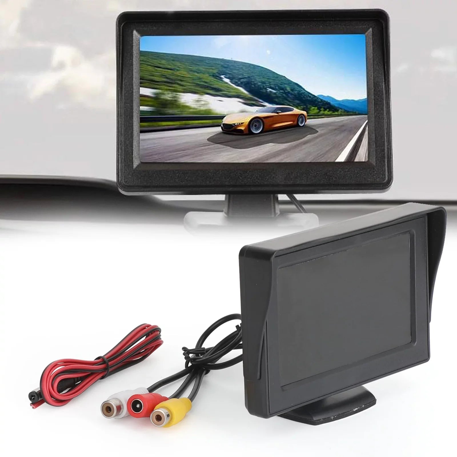 TFT Reverse MonitorRear PAL Display 4.3" Monitor View Car Camera LCD NTSC HD