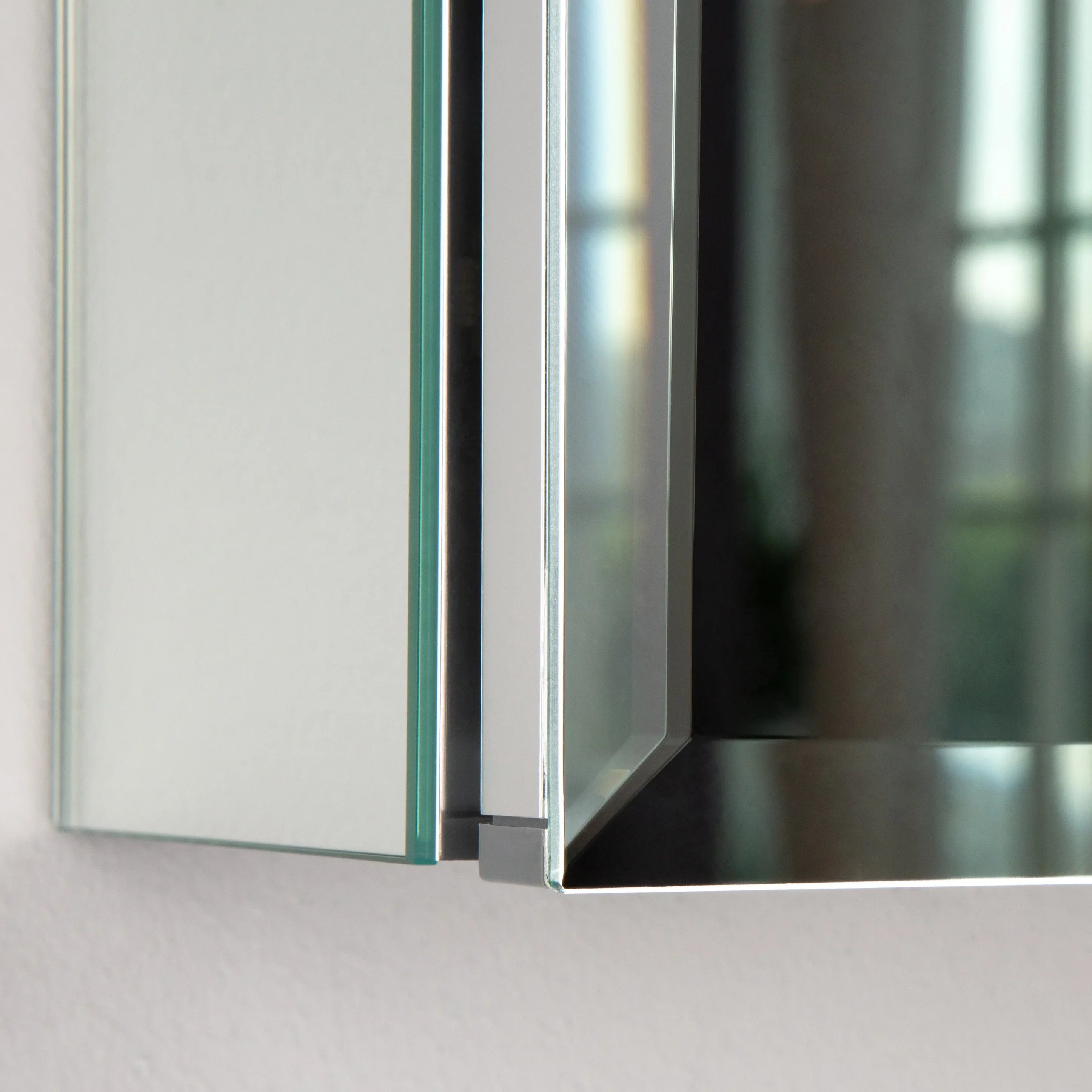 Elegant Door Cabinet Double Reflections Medicine Mirror