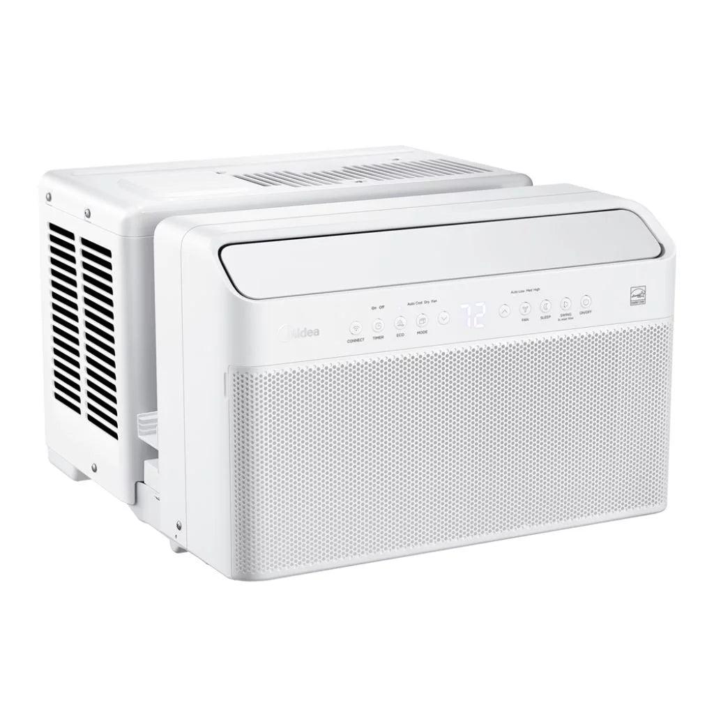 12,000 Savings, BTU Midea Extreme 35% Restored Inverter Air (Refurbished) Energy MAW12V1QWT U-Shaped Quiet, Conditioner, Smart Window