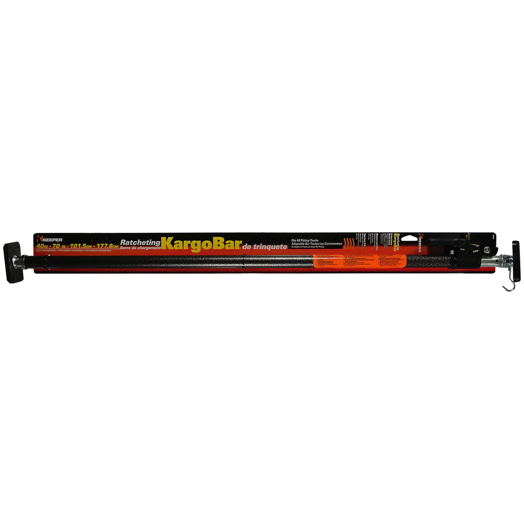 Cargo Ratcheting Adjustable From 40"-70" - Keeper Bar Black/Silver, -