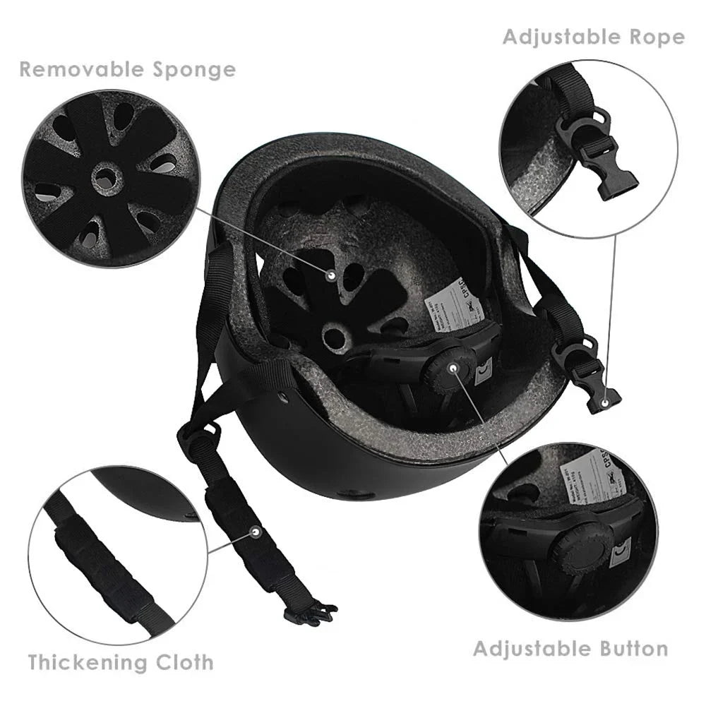 Adjustable Helmet Rollerblade Protective Guards Bike, Skating, Knee Wrist Skateboard, Elbow Set Kids for Spofine for Helmet, Bike Toddler Pads Pads Kids Adult, Kids Gear Cycling, Roller Youth Scooter,