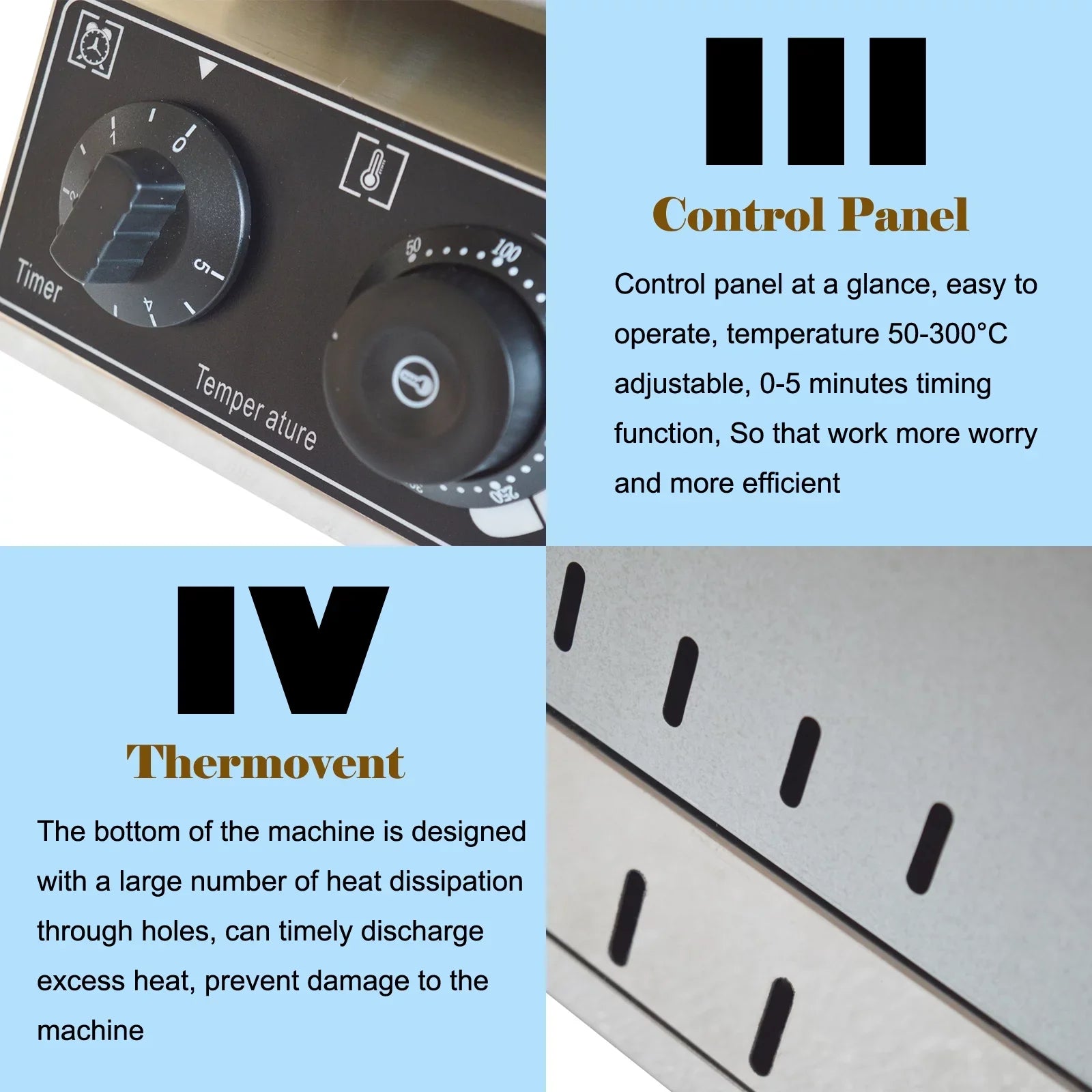 Oven Baking Six Electric Nonstick INTSUPERMAI Grid 6Pcs Scones Machine Keli Grid Waffle Commercial Machine