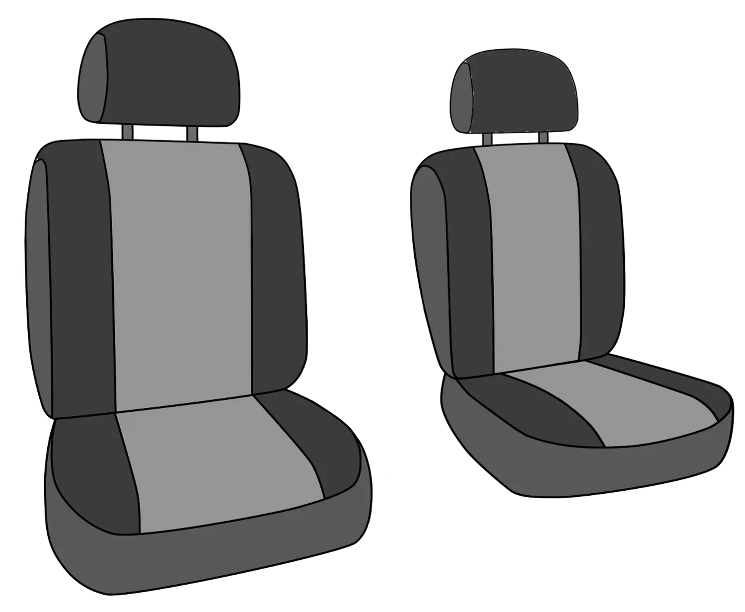 TY501-98KF Cruiser Toyota Land for CalTrend Trim Seat Covers Camo and Front Buckets Insert - 1994-1997 Forest