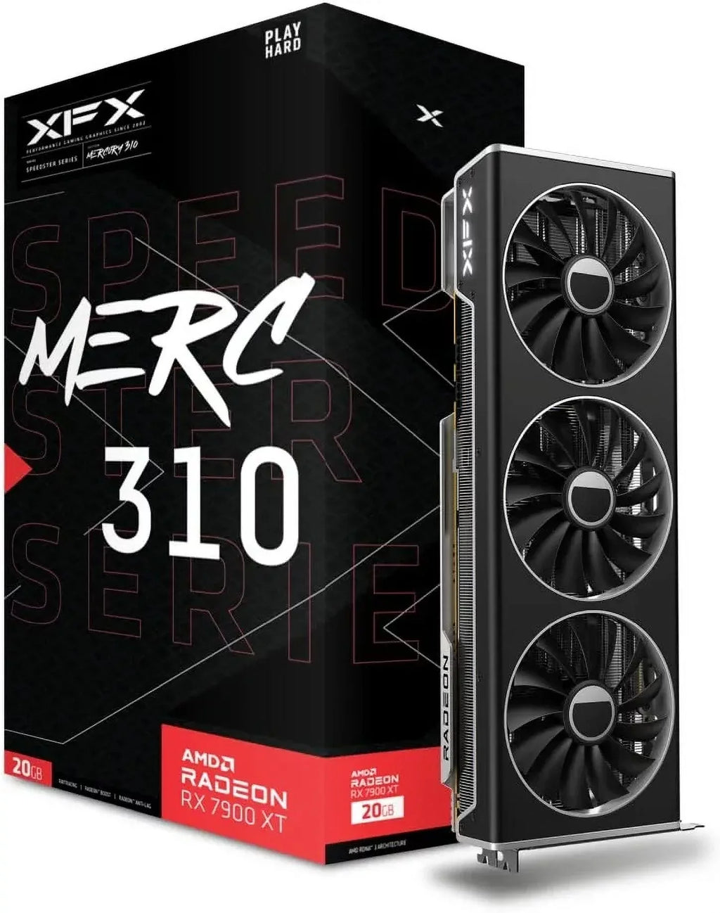 RX MERC310 7900XT XFX Radeon Speedster (RX-79TMERCU9) Ultra Graphics Card AMD Gaming
