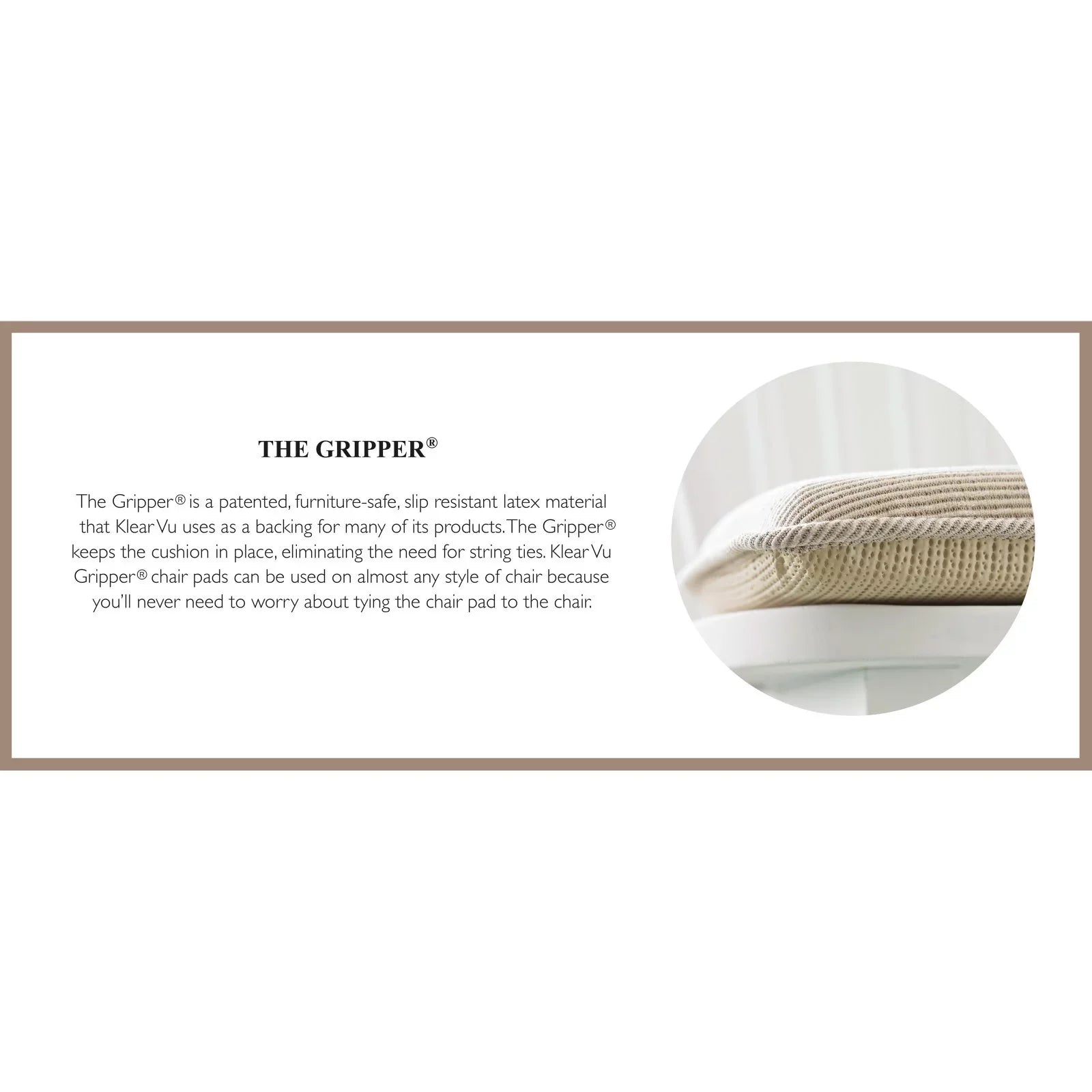 Nikita Cushion Vu Gripper Delightfill Klear Dining Chair