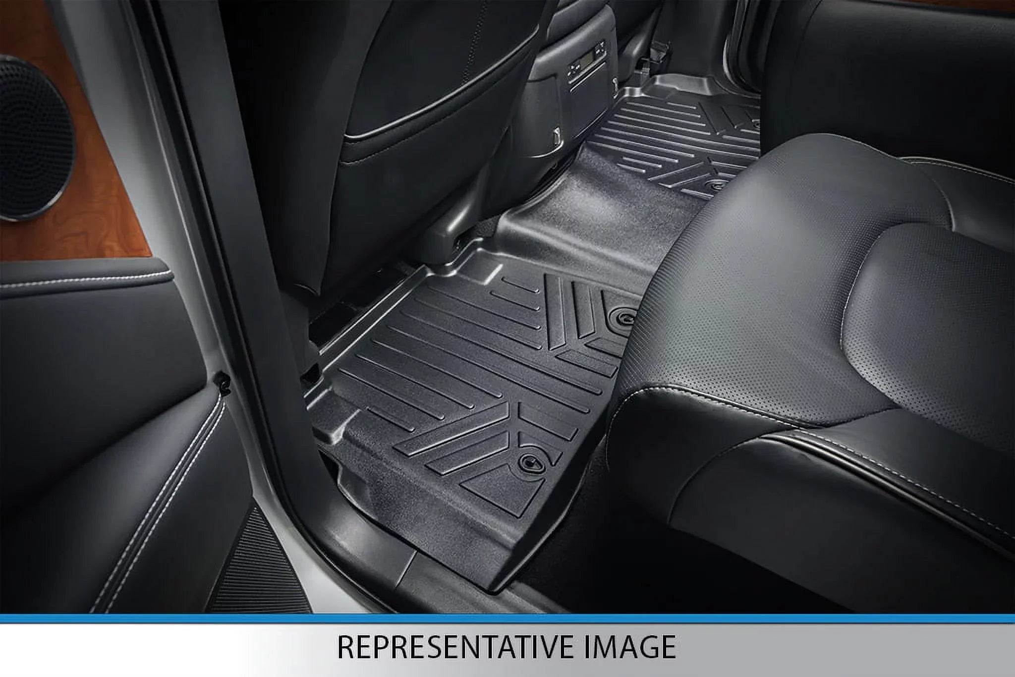 Expedition, Row Smartliner Set Cargo Liner without for 2011-2017 & Floor Mats Bucket SA0183-B0303-C0186-E0185 Black Console 2nd Seats with