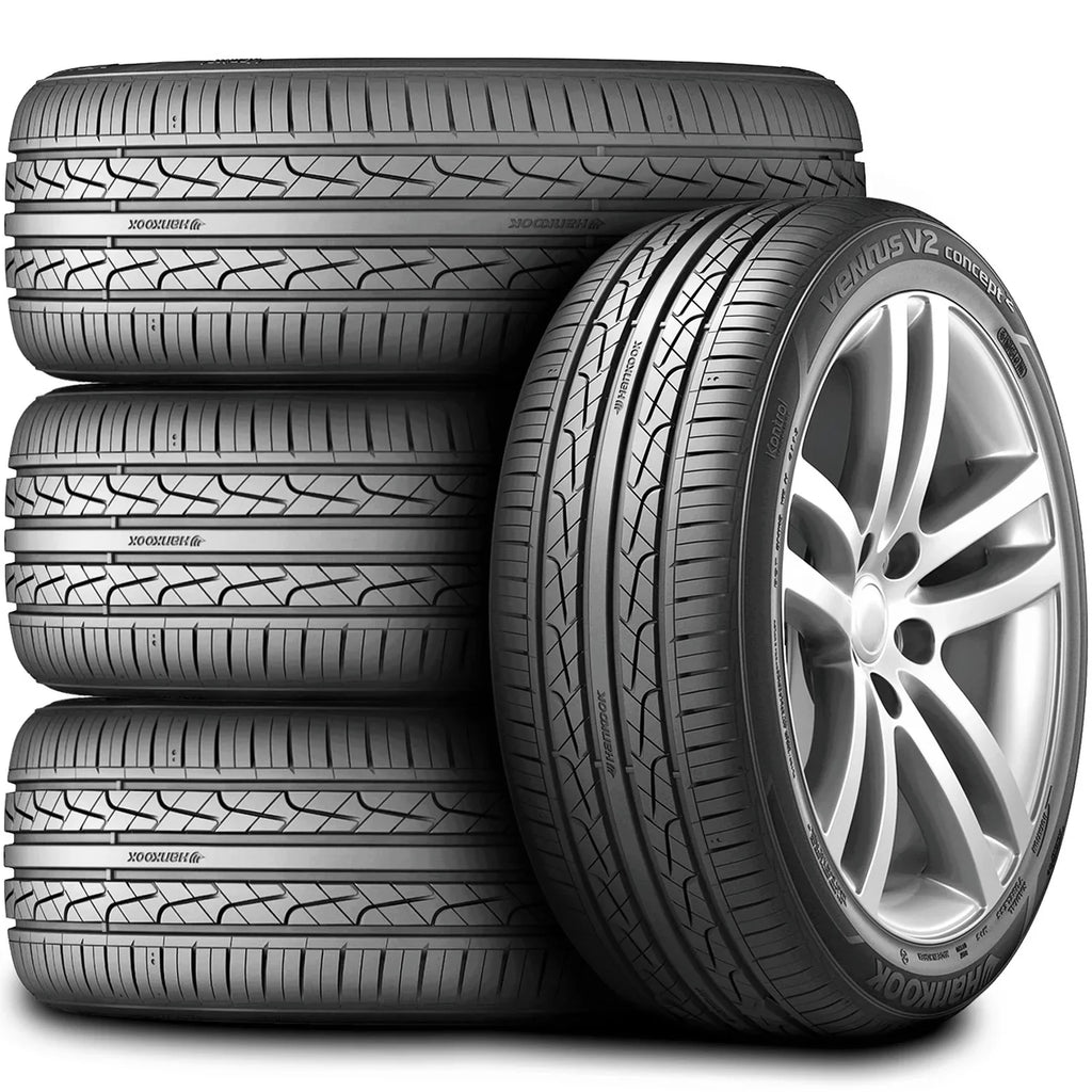 Titanium, Civic Concept2 Tires 2012-18 Hankook Focus V2 Fits: A/S 2017-23 Honda Performance of Ventus (FOUR) AS High 4 235/40R18 Set Sport XL 95W Touring