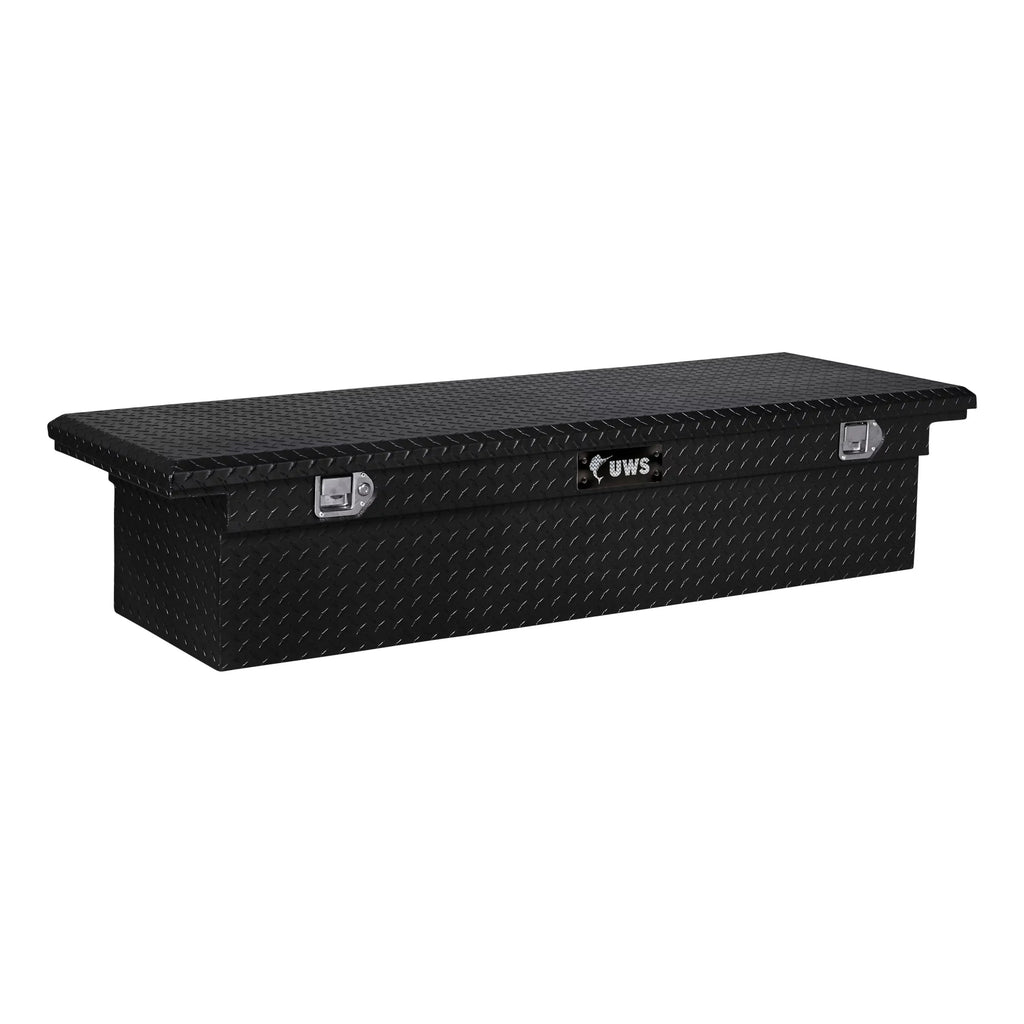 UWS Black Low with Truck Aluminum EC10592 Tool Box RigidCore Heavy-Wall 72-Inch Profile, Lid Gloss