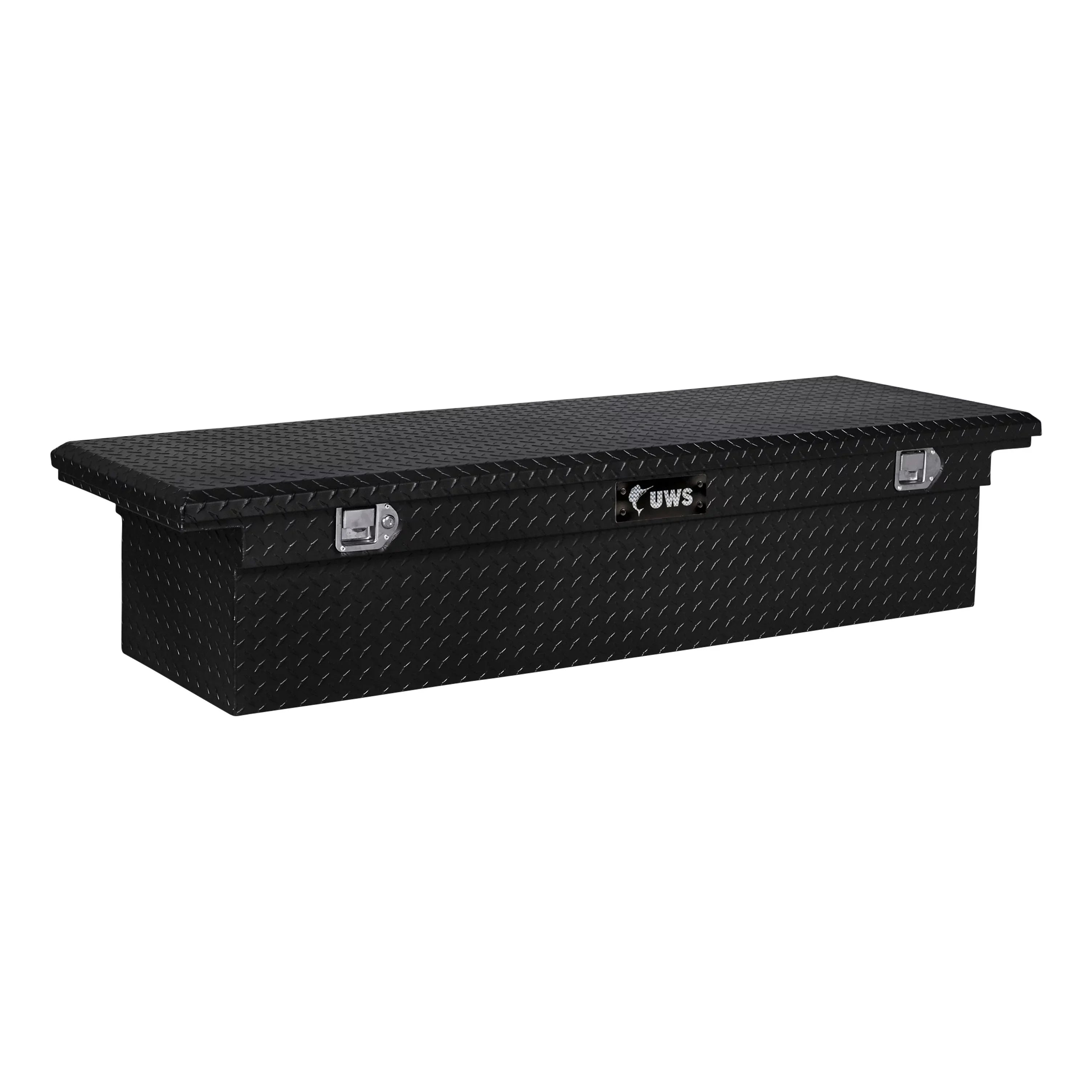 UWS Black Low with Truck Aluminum EC10592 Tool Box RigidCore Heavy-Wall 72-Inch Profile, Lid Gloss