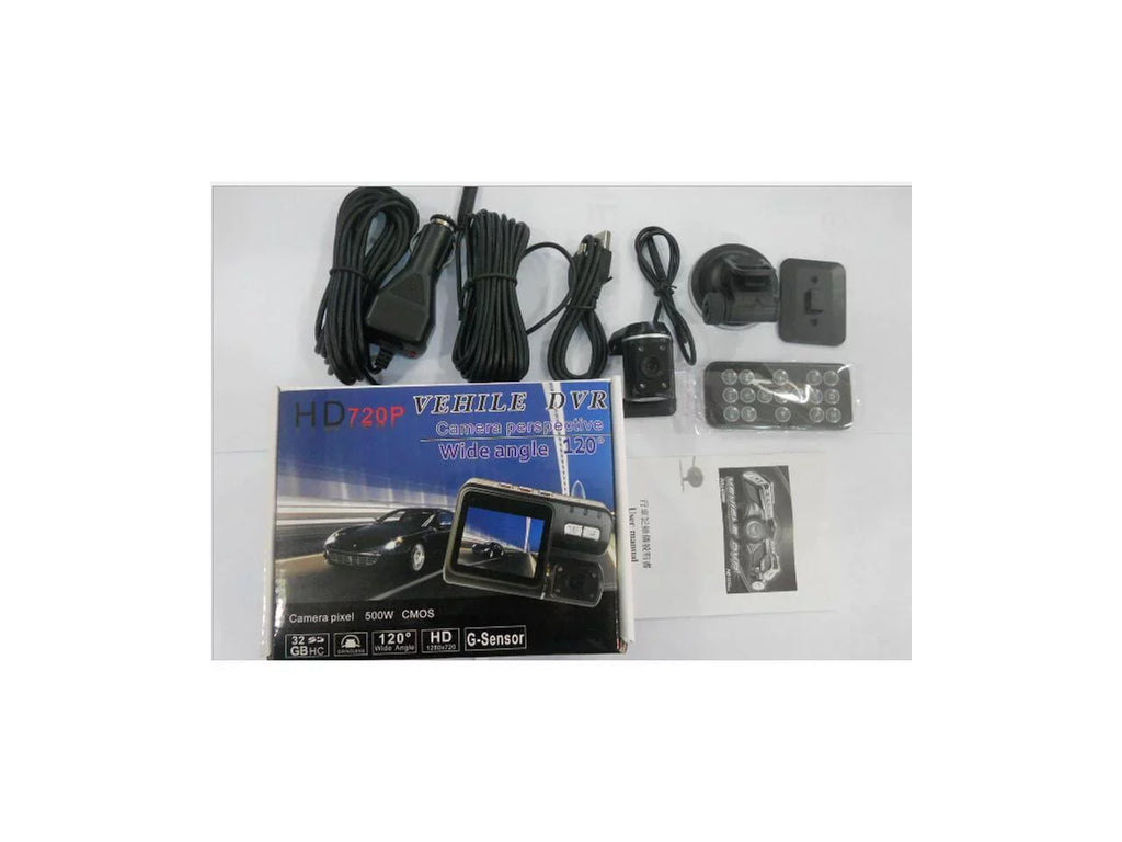 IR separated Chi Car I1000 driving Screen DVR Recorder lens I1000 black boxFull Remote + vision with 2" Camera Controller 1080P automobile 1080P twin Full HD recorder night