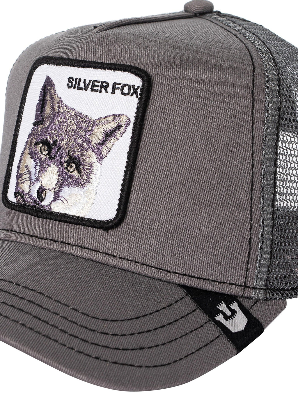 Bros. The Goorin Silver Trucker Grey Fox Cap,