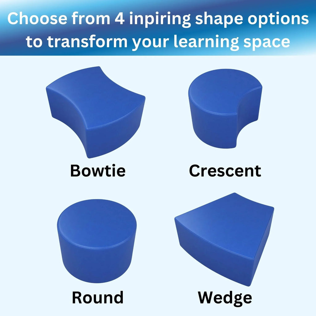 Tot Modular Flexible Seating, Classroom Furniture Mate Versa 12" Stools, Soft Round Pistachio