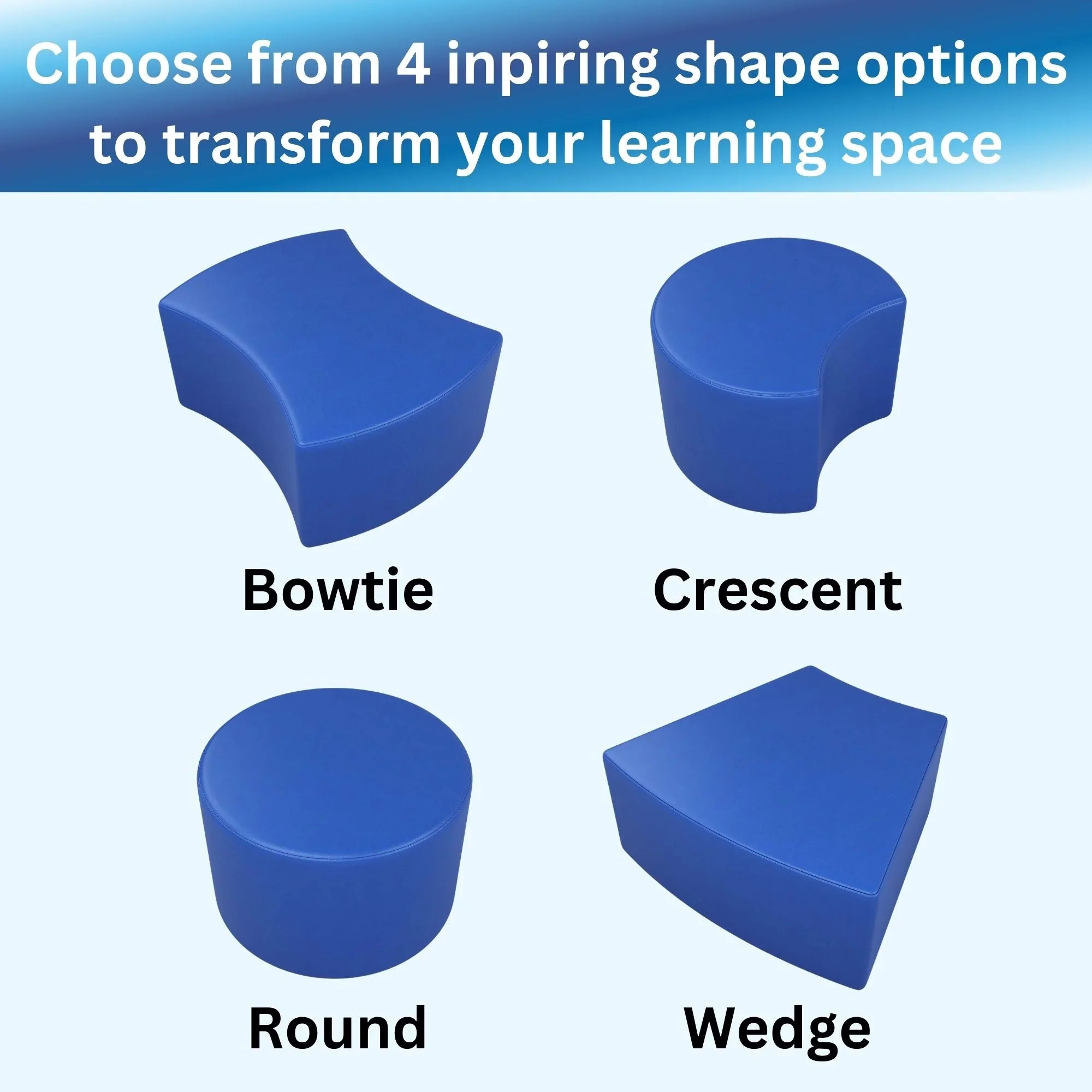 Tot Modular Flexible Seating, Classroom Furniture Mate Versa 12" Stools, Soft Round Pistachio