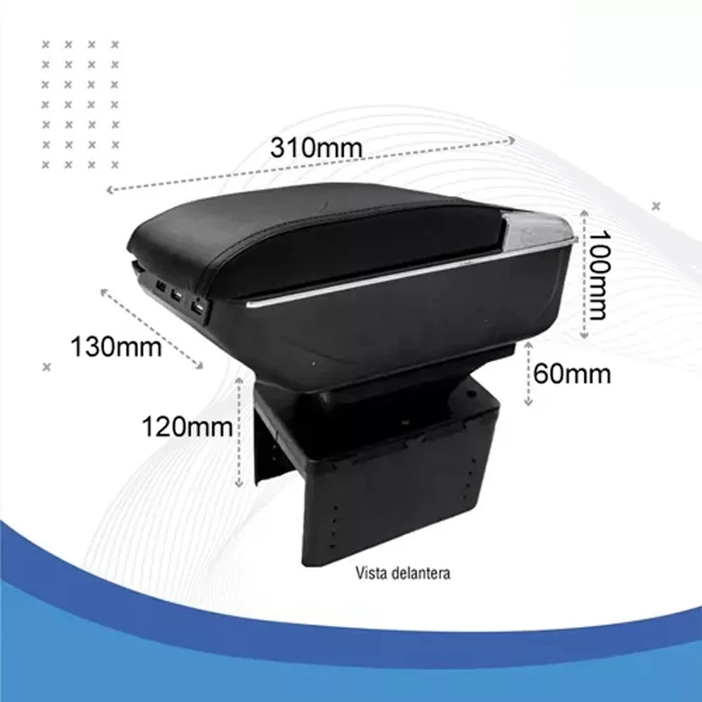 Armrest USB Universal armrest Nebublu box,Box Cushion accessories: Cup USB Universal Rest Leather Cushion 7 Rest Cushion 7 Car 7 Universal Car Rest Box Leather