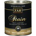 1 Stain Interior Qt. 1 Zar Cashmere Oil-Based PK, Gray Multi-Surface