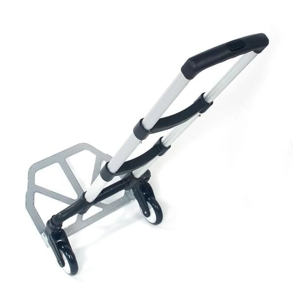 Trolley Aluminum Portable foldable Portable Truck black luggage Push Collapsible cart trolley Cart trolley Folding telescopic Black Dolly