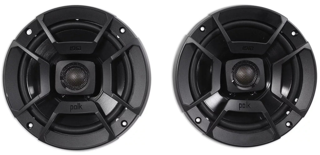 6.5" Polk Audio 300w (2) Car/Marine/Motorcycle DB652 Speakers+Speaker