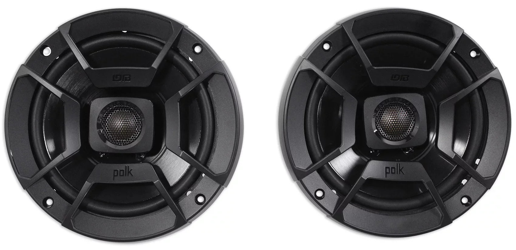6.5" Polk Audio 300w (2) Car/Marine/Motorcycle DB652 Speakers+Speaker